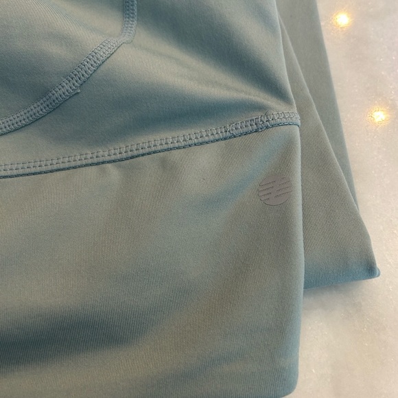 Zella Medium Aqua Blue Crop Hire Rise Side Pocket Leggings 23” - Picture 2 of 7